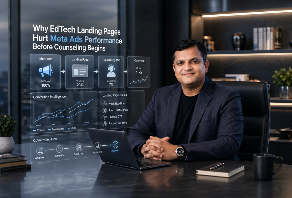 Why Most EdTech Landing Pages Kill Meta Ad Performance Before Counseling Begins