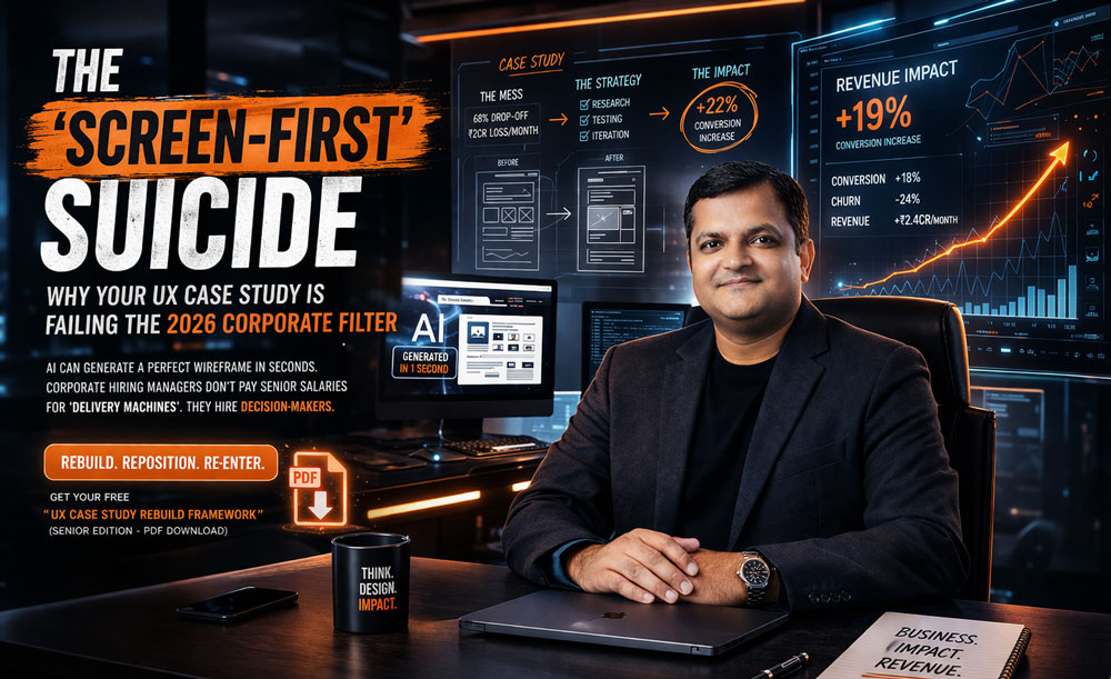 The ‘Screen-First’ Suicide: Why Your UX Case Study is Failing the 2026 Corporate Filter