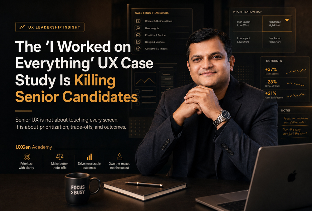 The “I Worked on Everything” UX Case Study Is Killing Senior Candidates in Interviews