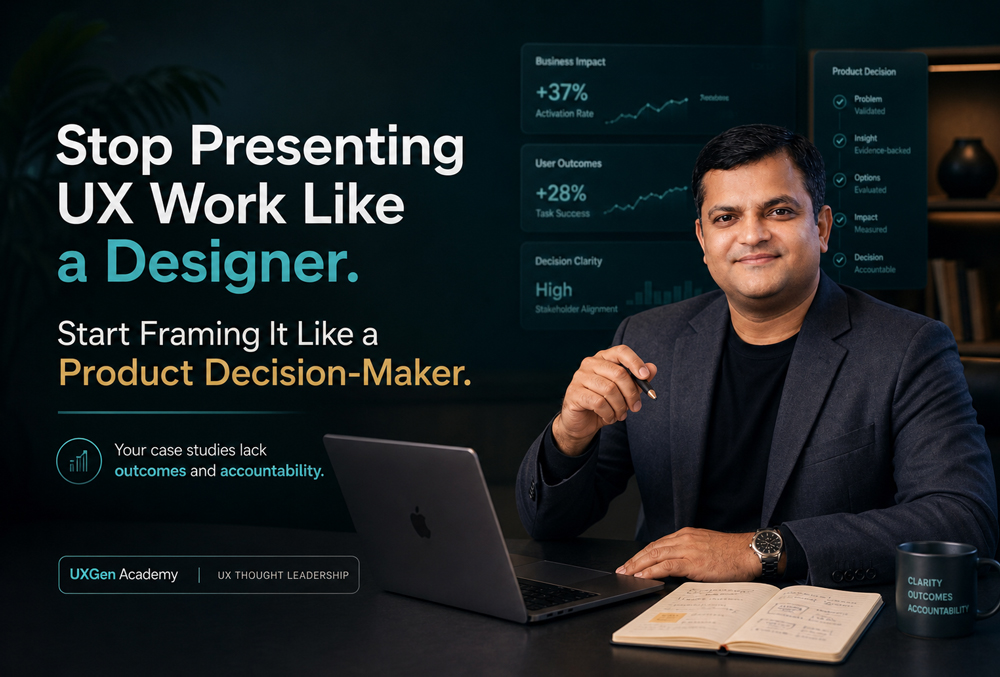 Stop Presenting UX Work Like a Designer. Start Framing It Like a Product Decision-Maker.