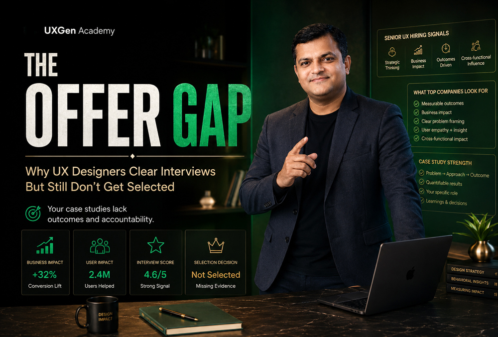 The Offer Gap: Why UX Designers Clear Interviews But Still Don’t Get Selected